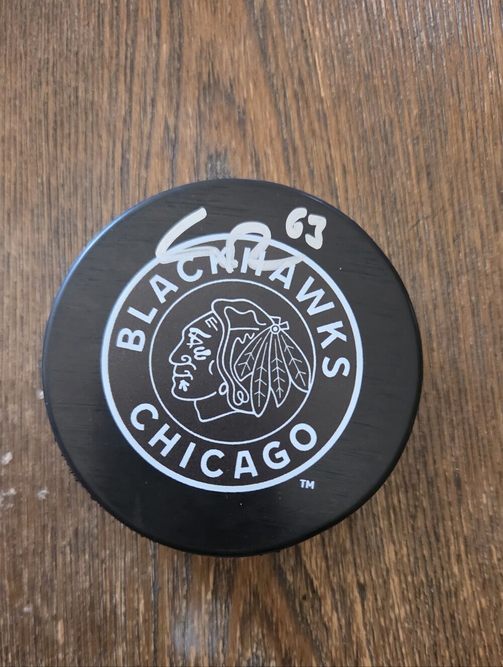 Chicago Blackhawks Carl Dahlstrom Autographed Puck - 2019 Winter Classic COA